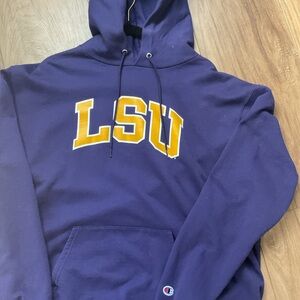 Champion Men's Hoodie in Purple and Gold